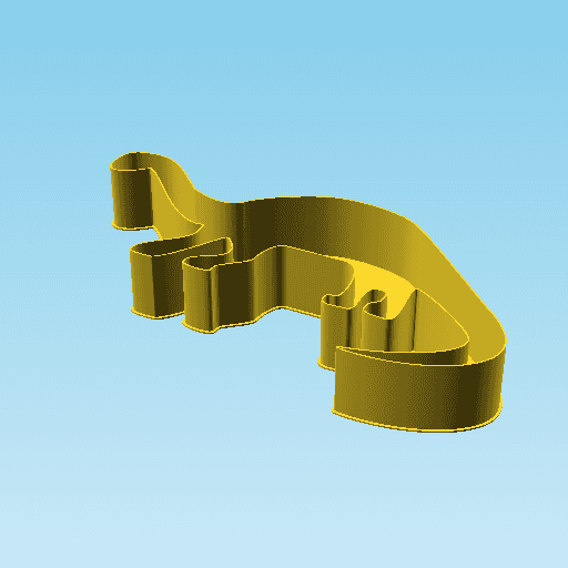 Diplodocus, nestable box (v2) 3d model