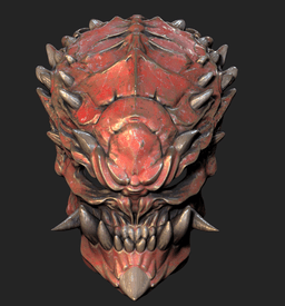 Demon Predator Mask 3d model