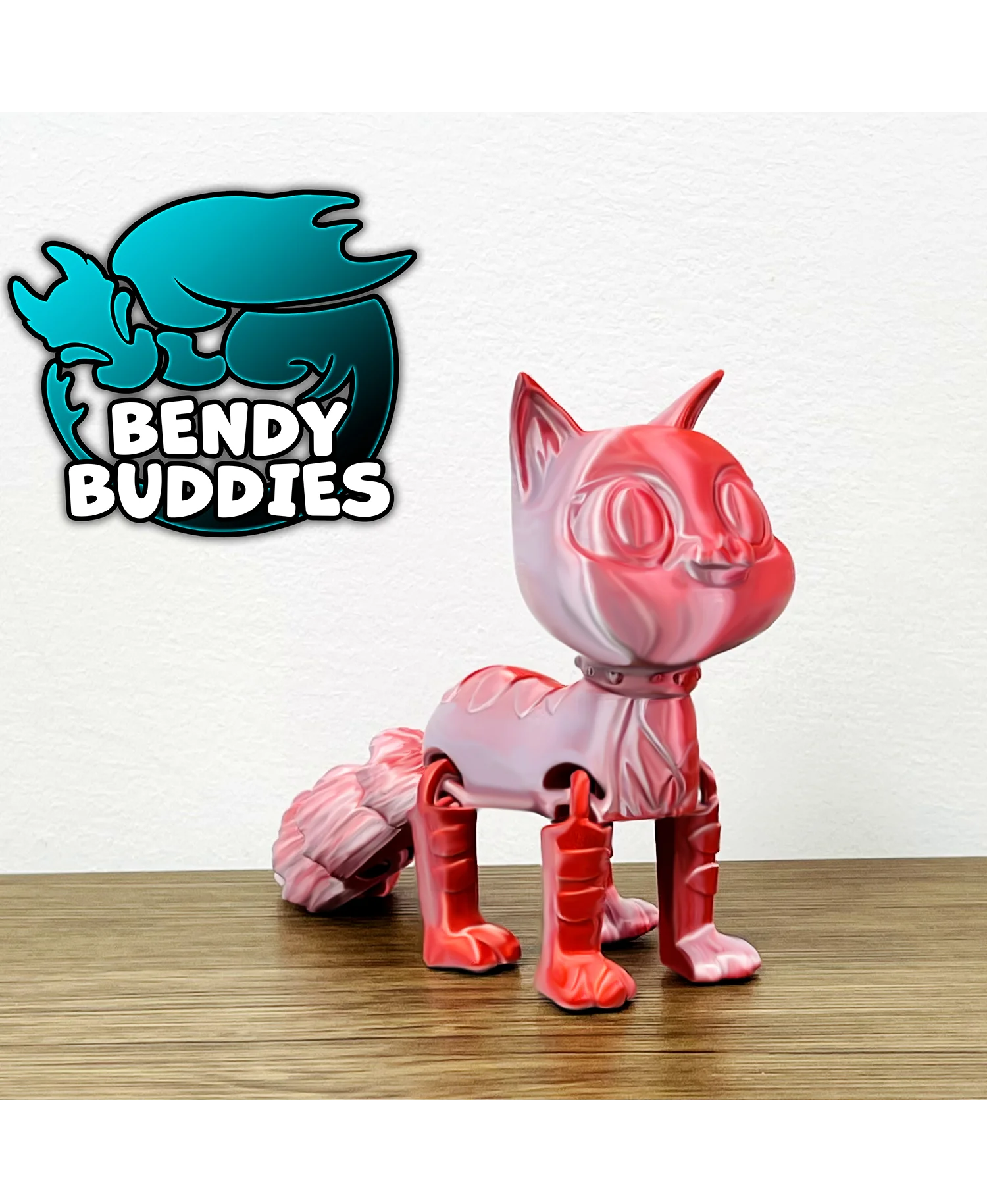 Caty Kitten / Cat Articulated / Print-in-Place Creature / Cute Feline Beast / Fantasy World Beast 3d model