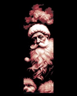 Portraits of Santa Claus - Christmas can be a serious business - Set of bookmarks for all 3d model