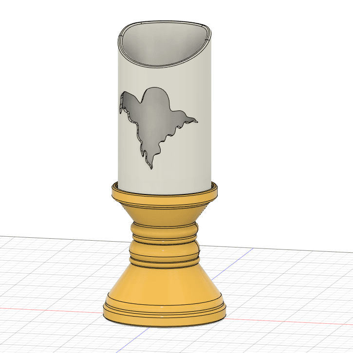 Halloween Ghost Tea Light Candle3 3d model