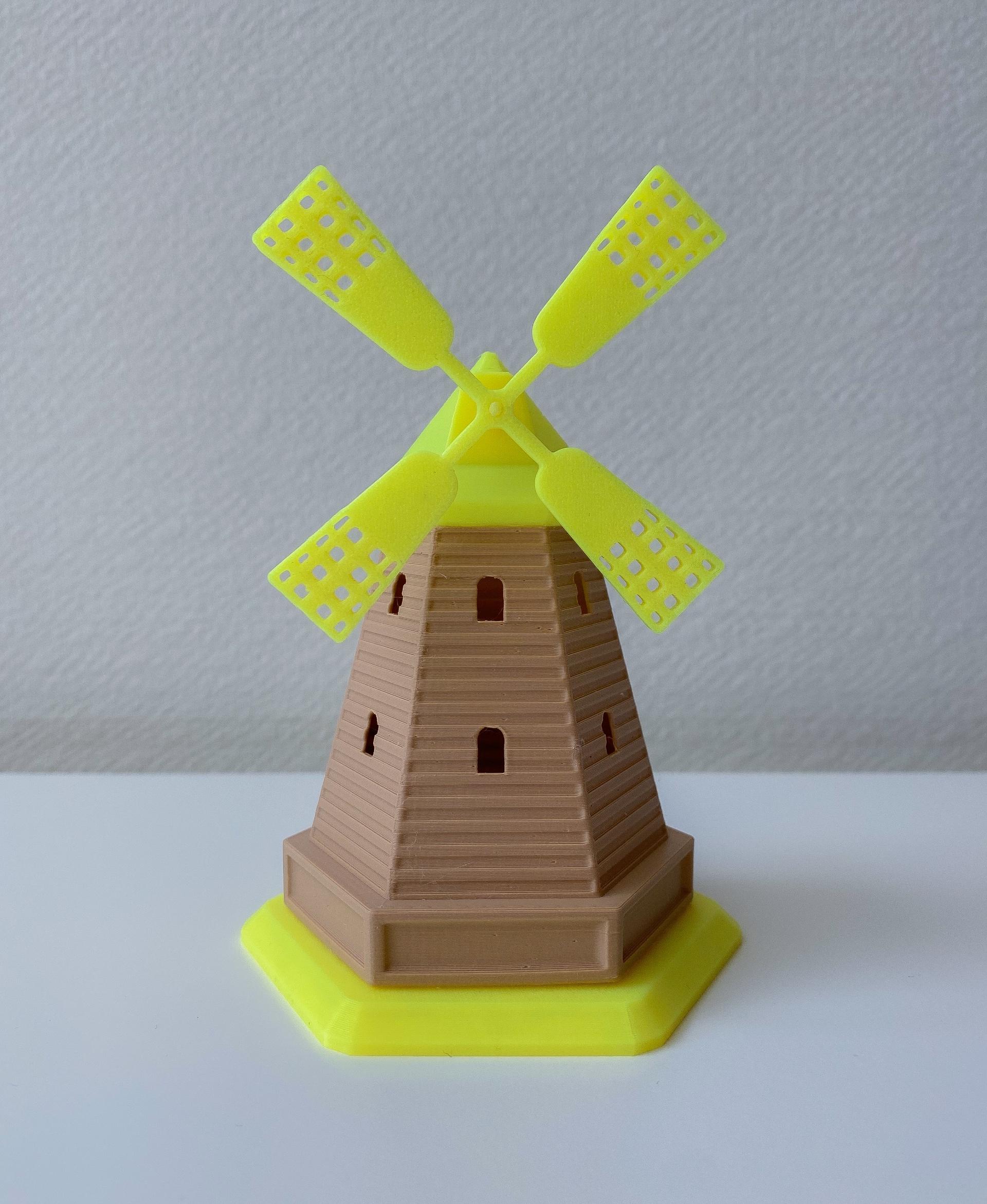 Windmill 7.8 - Cute windmill printed in 50%
Extrudr & Polymaker filament - 3d model