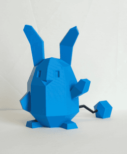 Azumarill Low Poly Pokemon 3d model