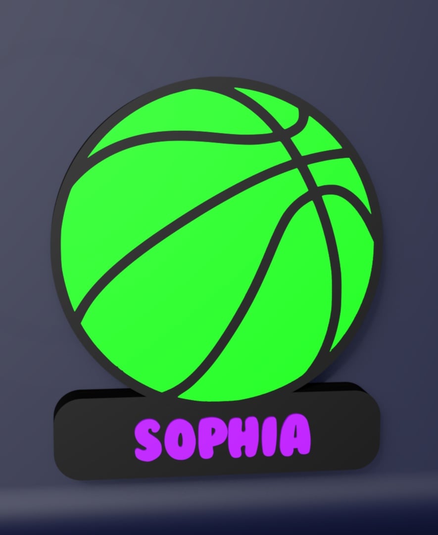 Basketball - LED Strip compatible 3d model