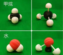 molecular model with Cotton bud 3d model