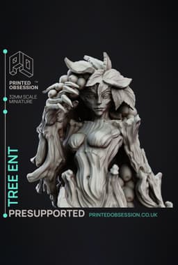 Tree Ent - Goblin Brewers - PRESUPPORTED - Illustrated and Stats - 32mm scale 3d model