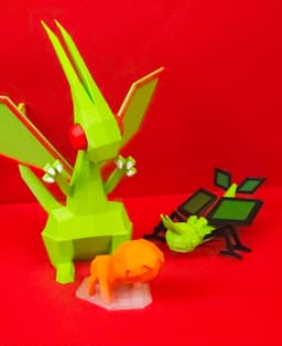 Vibrava Low Poly Pokemon 3d model