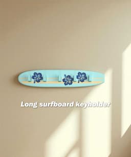 HibiKey - Surfboard Key Holder 3d model