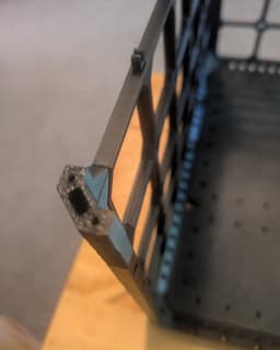 Remix of End Cap - Multiboard Beam - side spacer cut side 3d model