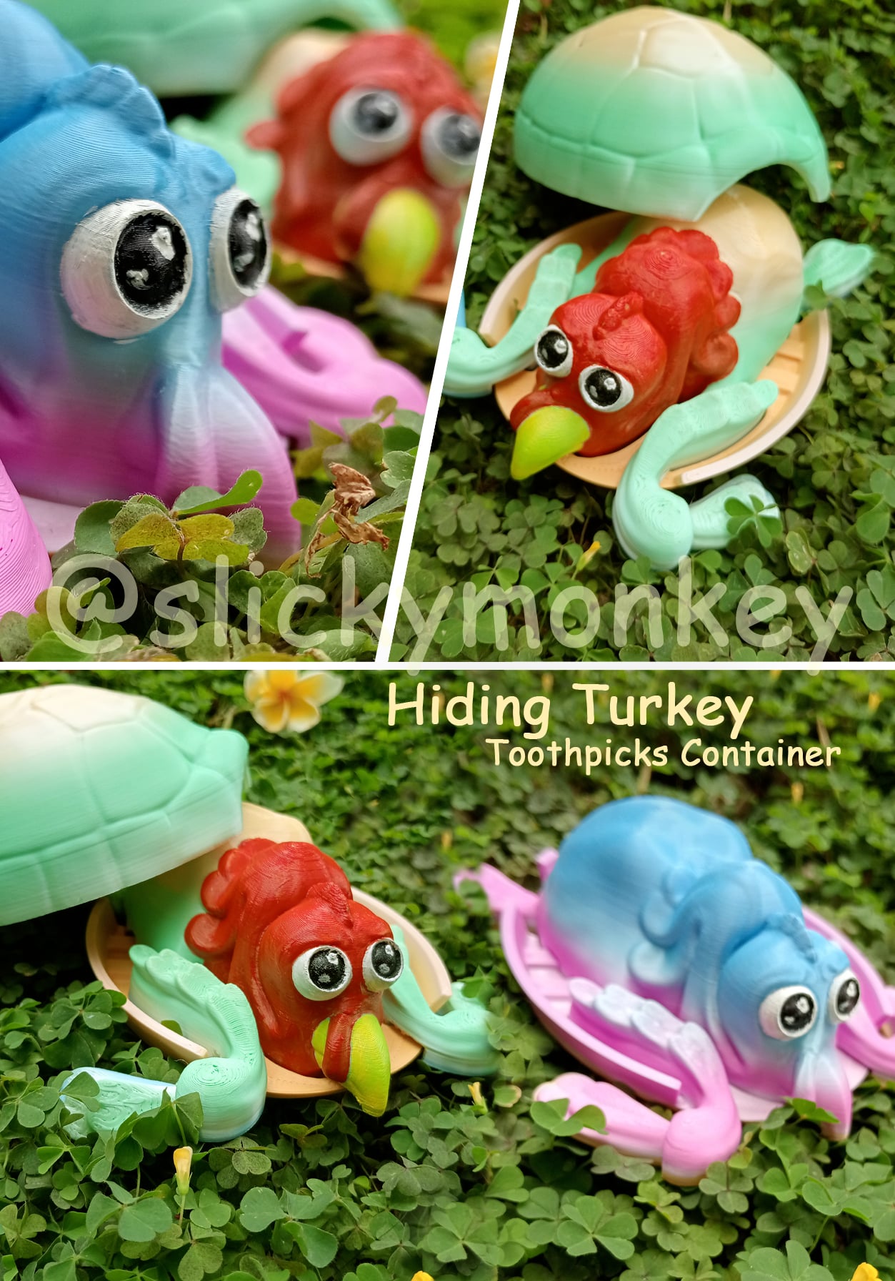 Hiding Turkey Turtle 3d model