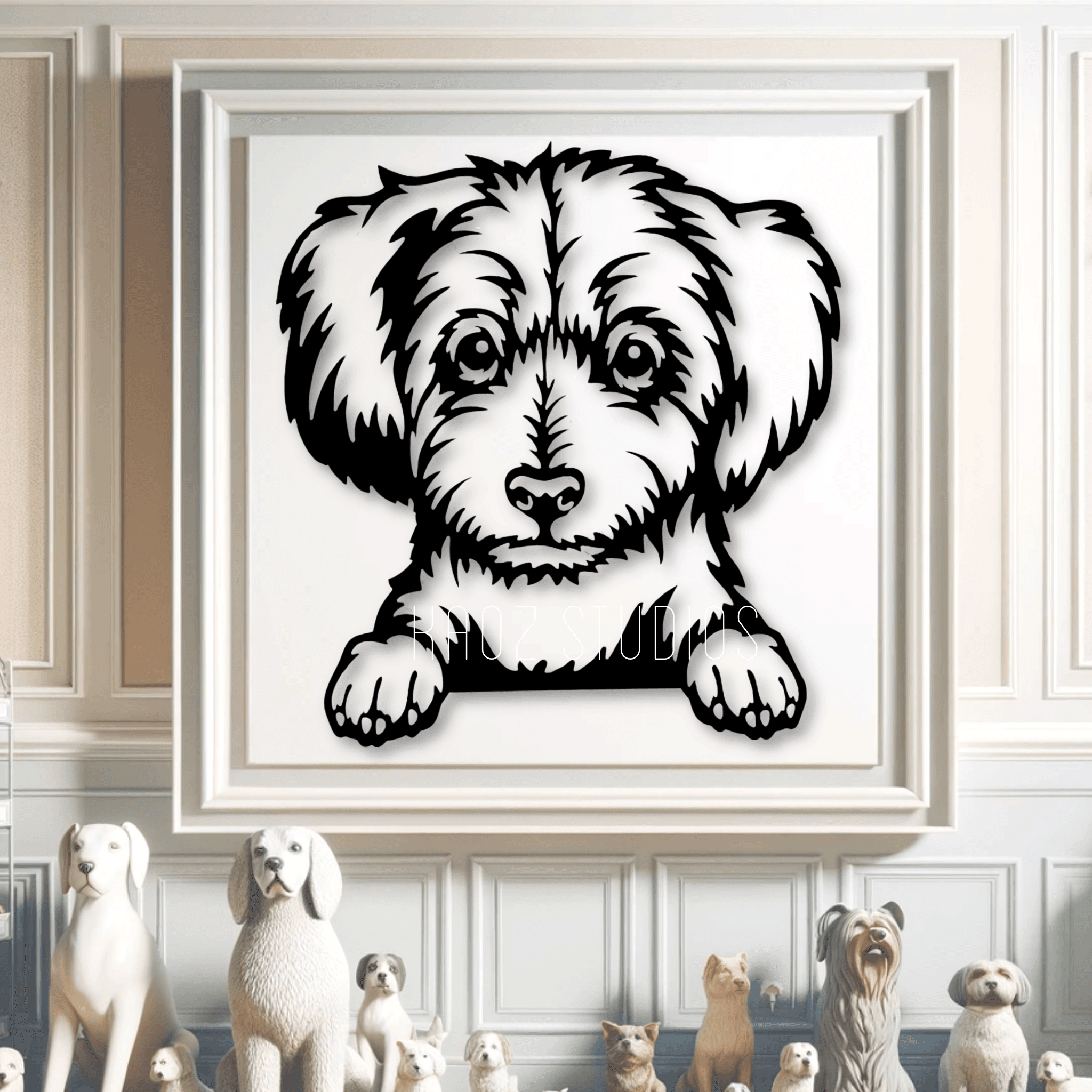 maltese puppy wall art maltese wall decor dog decoration 3d model