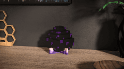 Ender Dragon Egg + 3 Stands 3d model