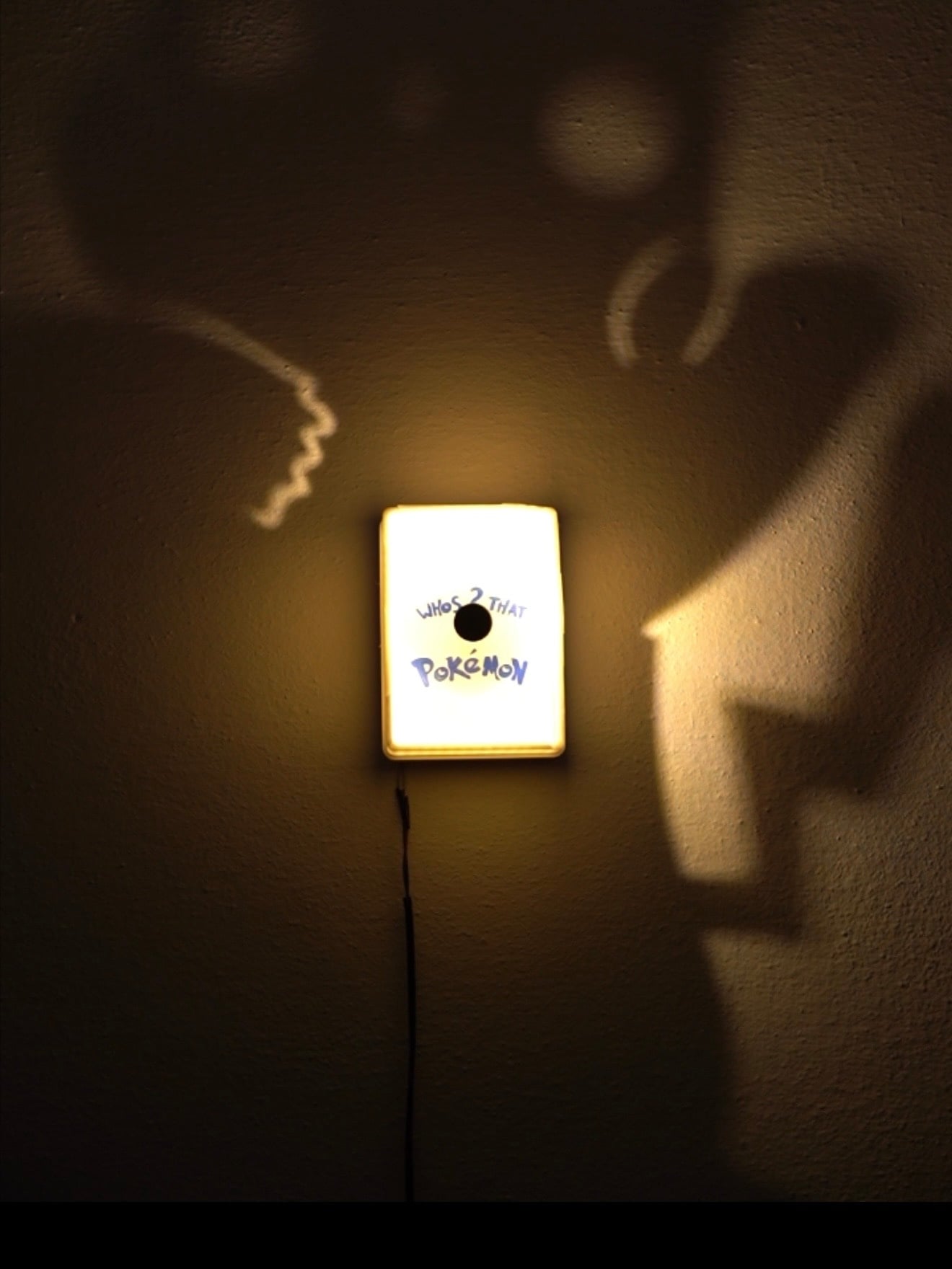 Pikachu Shadow Box Lamp 3d model
