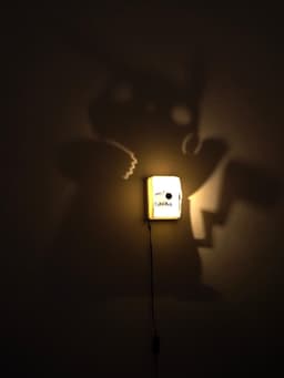 Pikachu Shadow Box Lamp 3d model