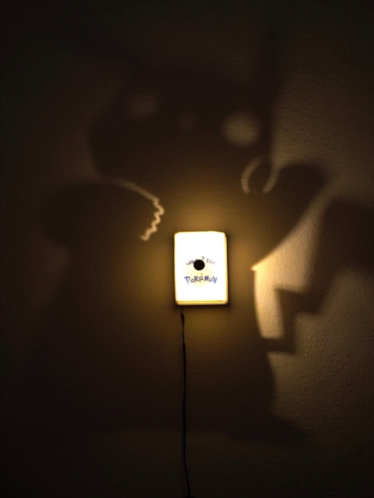 Pikachu Shadow Box Lamp 3d model