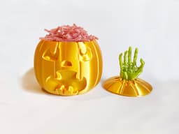 Zombie hand Pumpkin Halloween Candy Bowl 3d model
