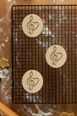Music Cookie Cutter, Biscuit Cutter 3d model