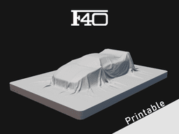 Ferrari F40 under Cloth 3d model