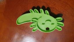 Axolotl keychain (1 or 4) 3d model