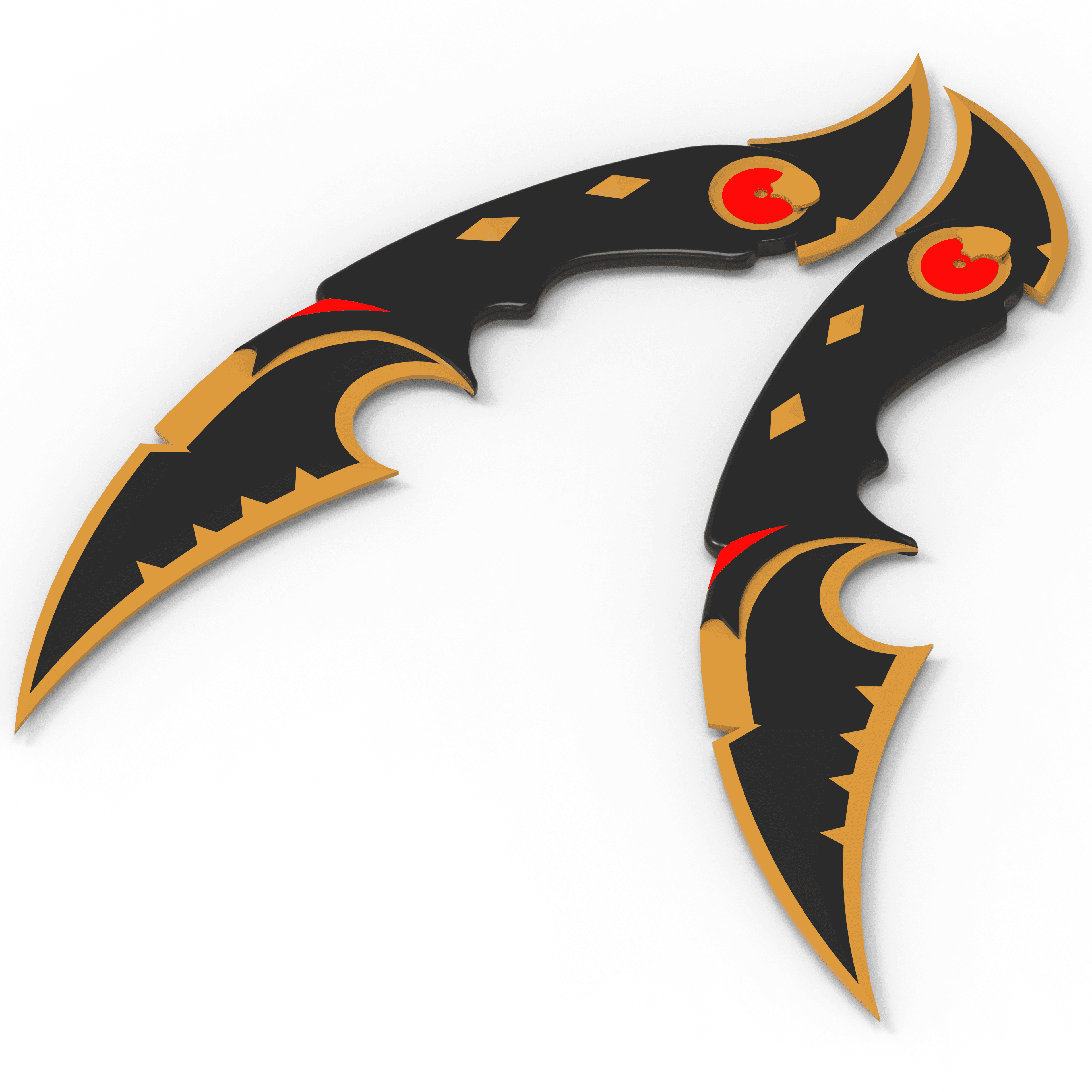 Ruin dagger valorant 3d model
