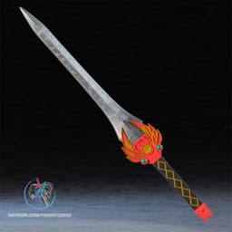 Red Sword 3D Printer STL File 3d model