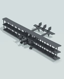 1:144 Caproni Ca.4 3d model