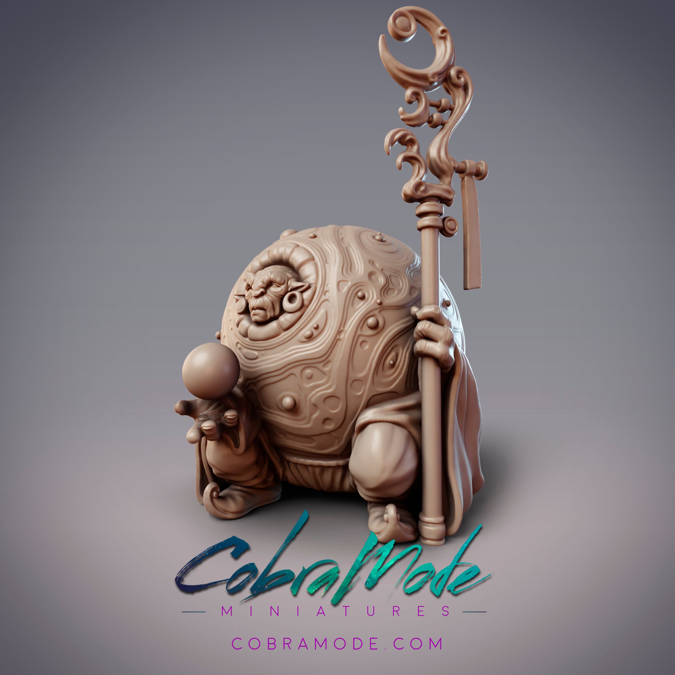 Astral Orb Elf Mage - Qamar, Tara'iq Geometer (Pre-supported) 3d model