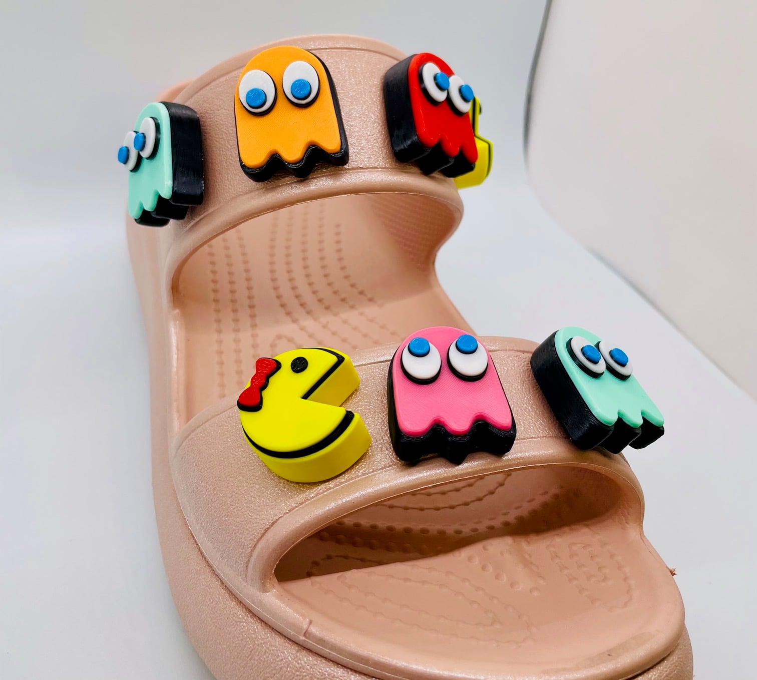 Pac-Man & Ms. Pac-Man Shoe Charms 3d model