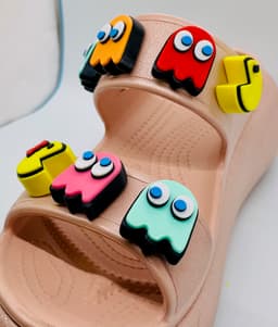 Pac-Man & Ms. Pac-Man Shoe Charms 3d model