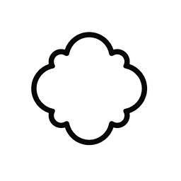 Rounded Quatrefoil Cookie Cutter STL File - 4 inches 3d model
