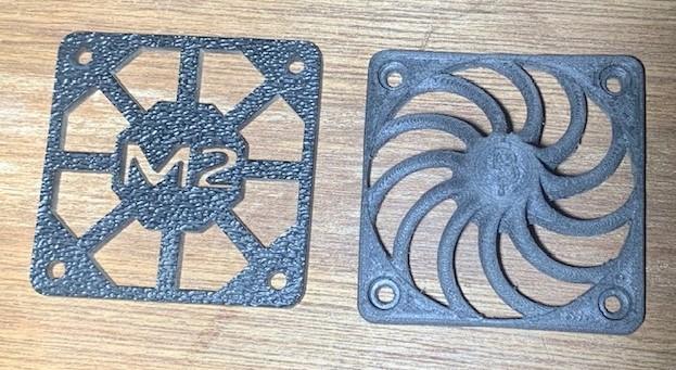 Rev1- Makergear M2 Dual Printer Fan Cover Design.step 3d model