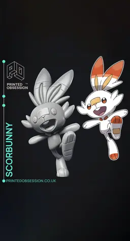 Scorbunny - Pokemon - Fan Art 3d model