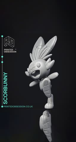 Scorbunny - Pokemon - Fan Art 3d model