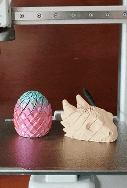 Dragon Egg Sliced Fidget - Sensory Twist & Slide Toy, Small & Large Versions STL/3MF 3d model
