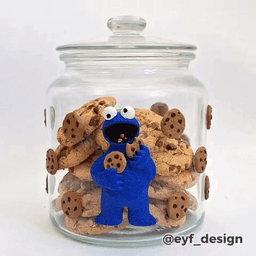 Cookie Monster Cookie Jar 3d model