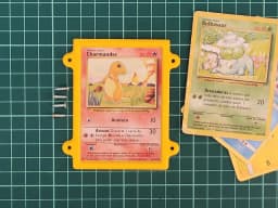 Card Holder - Vertical Wall Display - Poker size: Pokemon, Magic etc 3d model