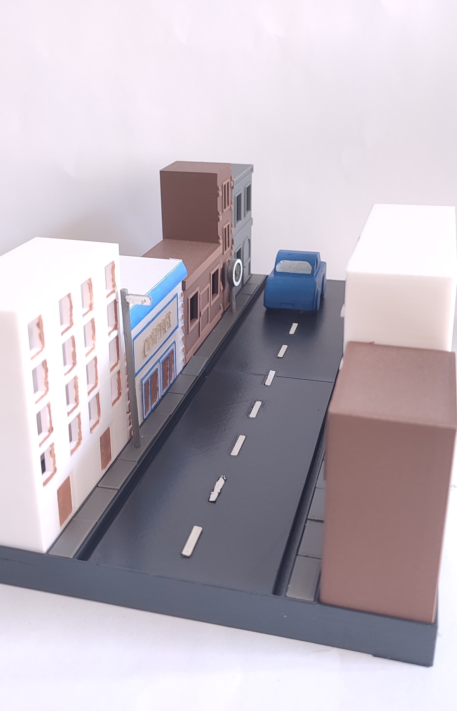 STREET WITH BUILDINGS 3d model