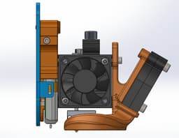 Sidewinder and Genius Hemera mounting plate V6 & Volcano.stl 3d model