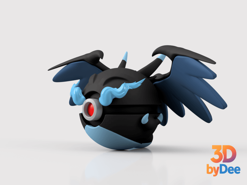 Charizard (Mega X) Ball 3d model