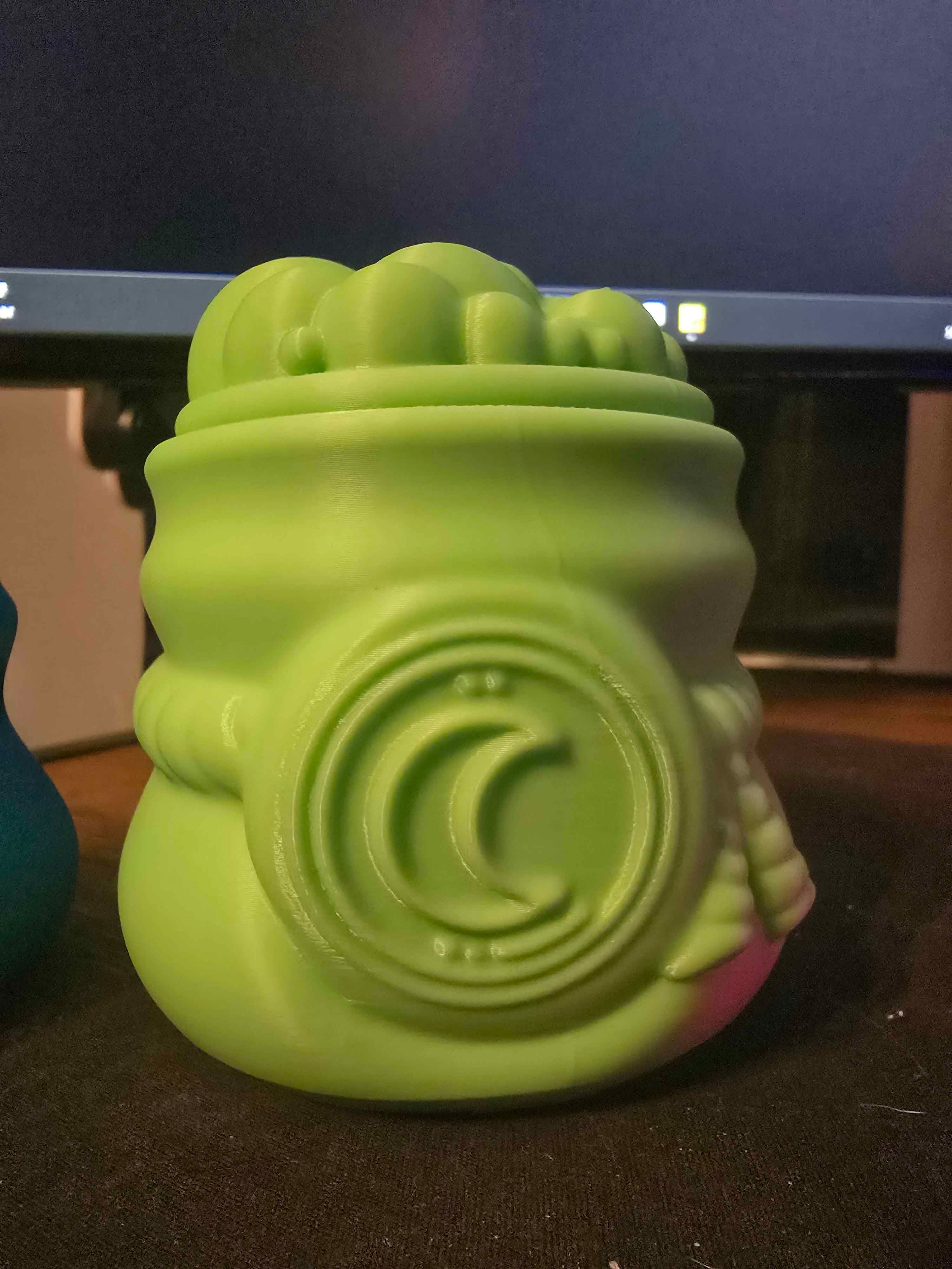 Moon Roped Jar w/Bubble Lid 3d model