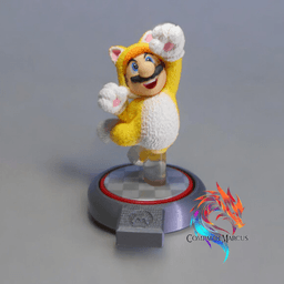 AMIIBO SIMPLE DISPLAY WITH LOGO / Set of 7 / No supports 3d model