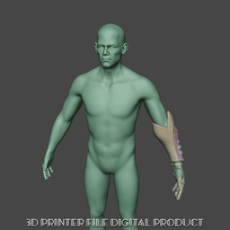 Gustave Prosthesis Wearable Cosplay Arm Clair Obscur: Expedition 33 3d model