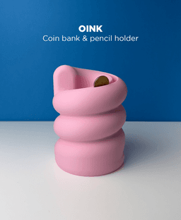 Oink, coin bank & pencil holder. 3d model