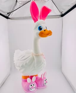 Bunny Slippers & Ears Goose Gear for Porch Goose 3d model