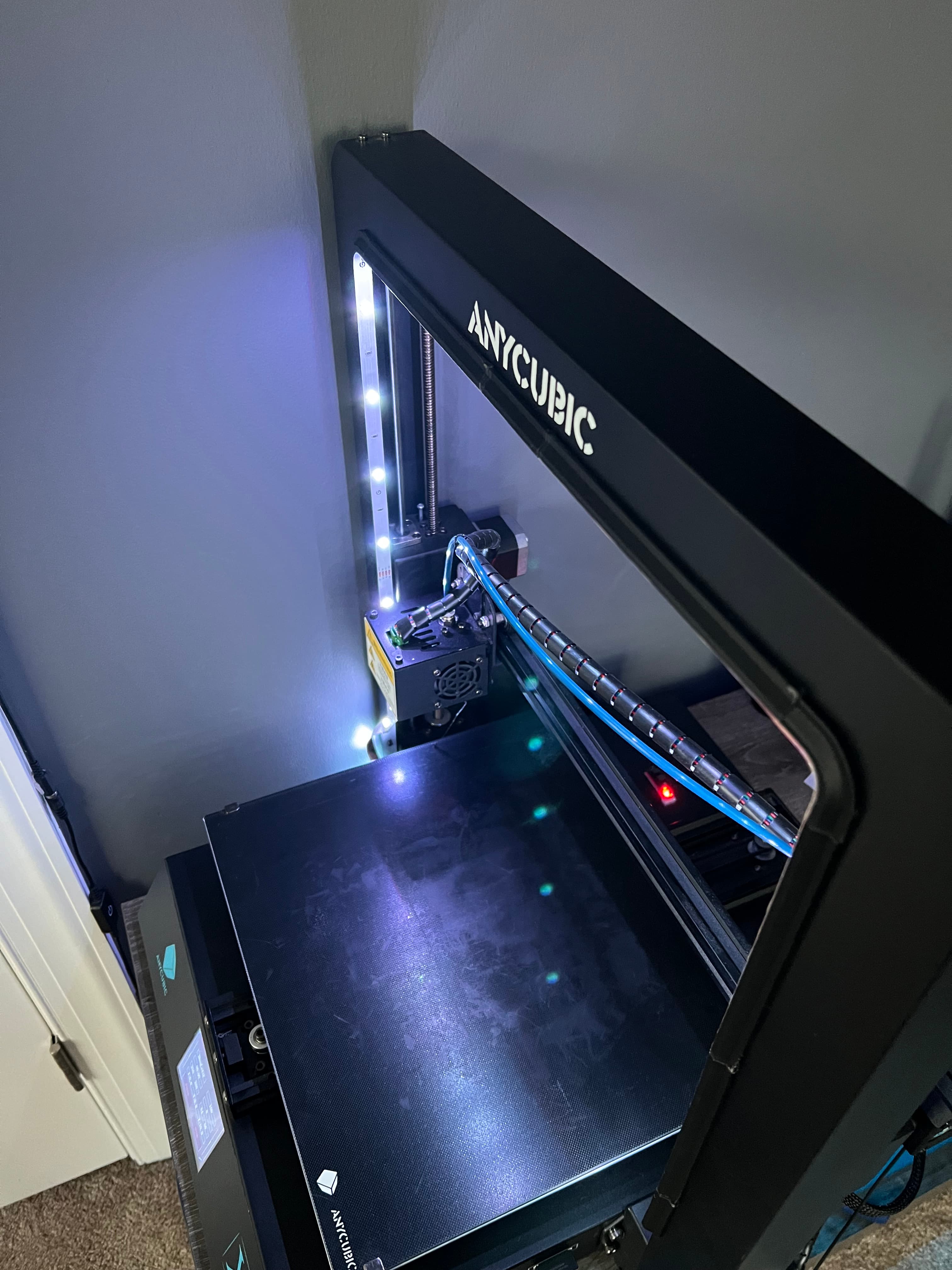 Anycubic Mega X LED Strip Mounting Brackets 3d model