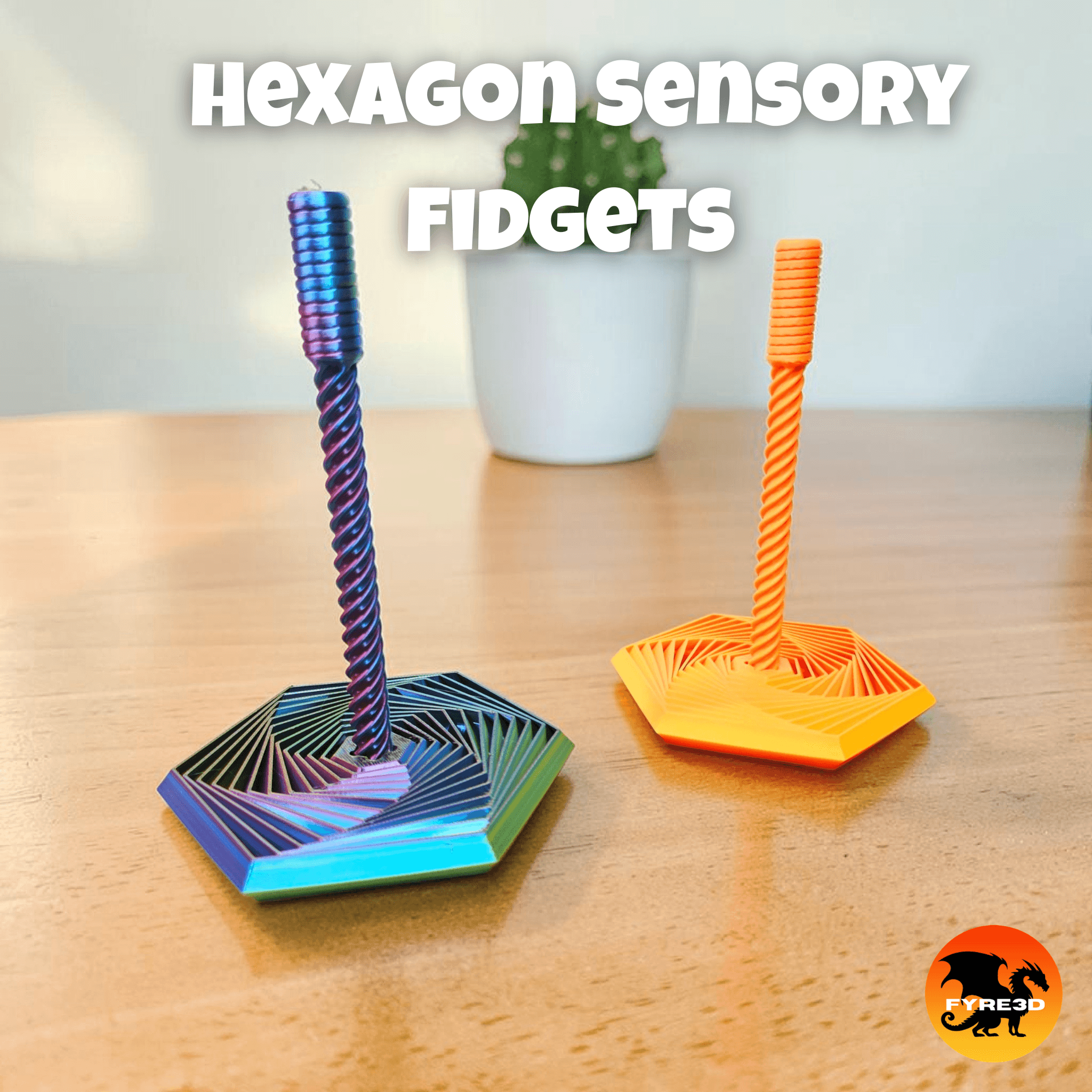 FREE Hexagon Fidget- 2 in 1 Sensory Expanded Fidget Toy 3d model