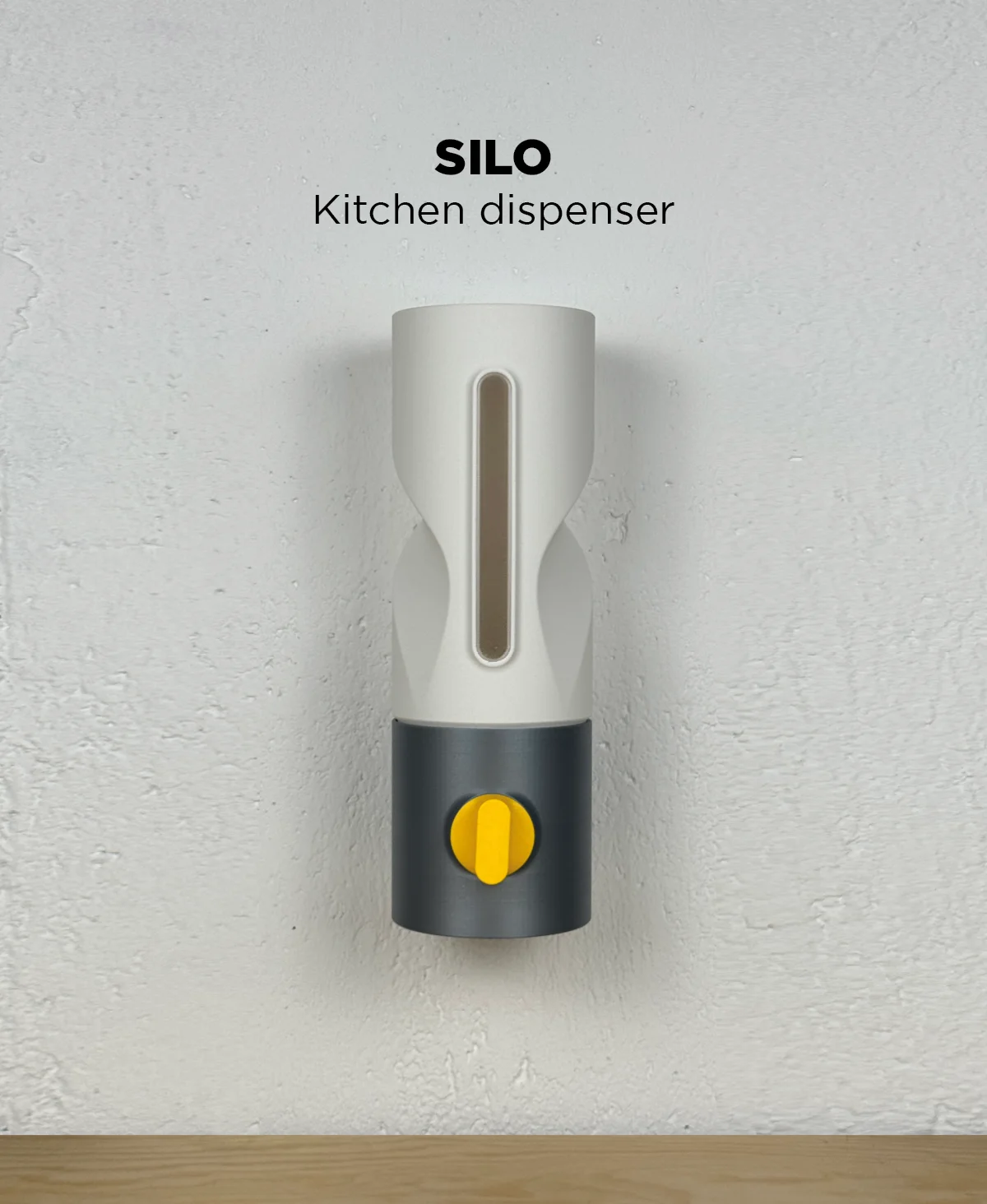 Silo, wall mounted kitchen dispenser. 3d model
