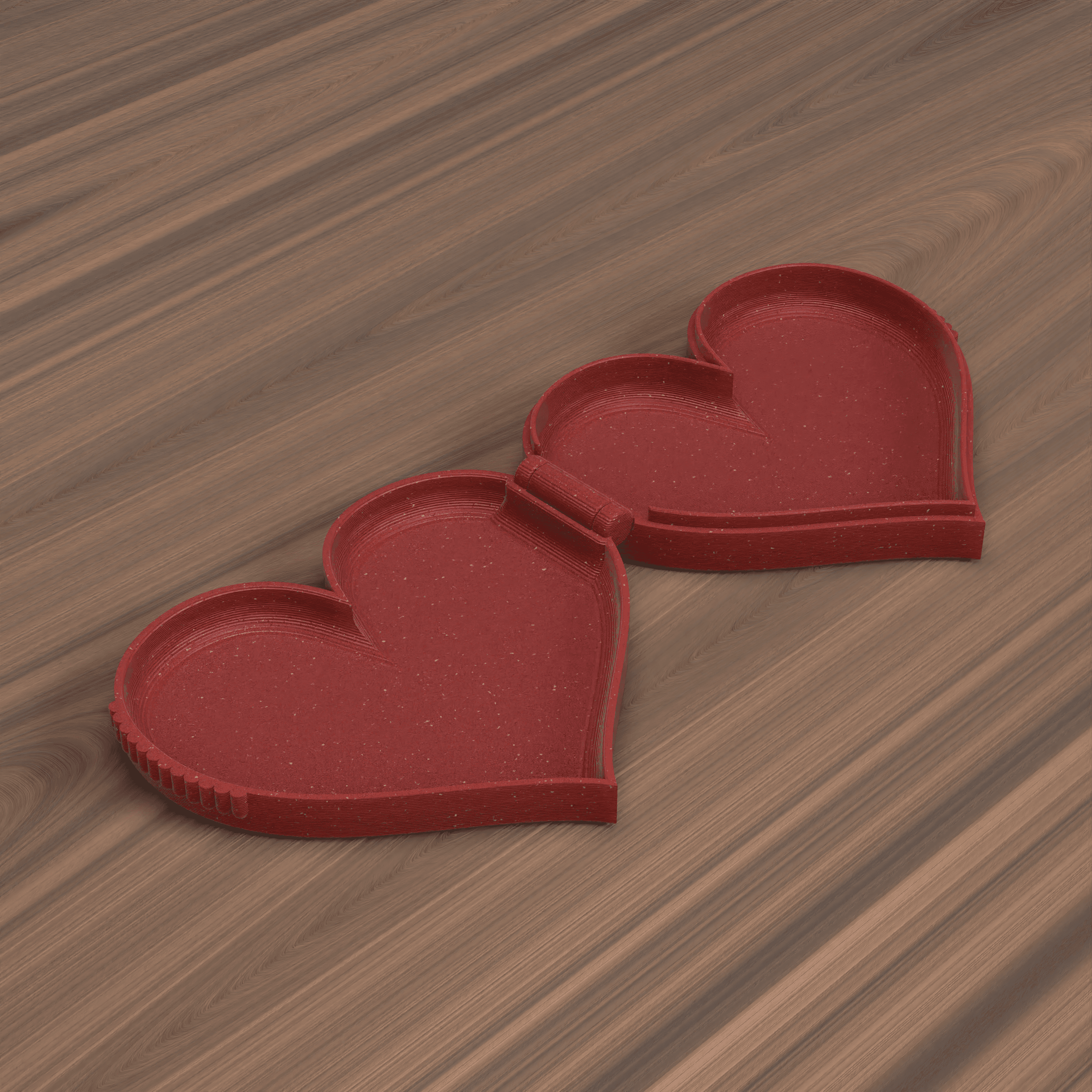 HEART SHAPED BOX (print in place) 3d model