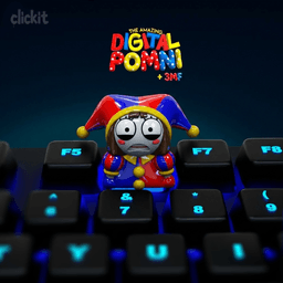 Pomni Keycap Digital Circus Artisan Keycap 3d model