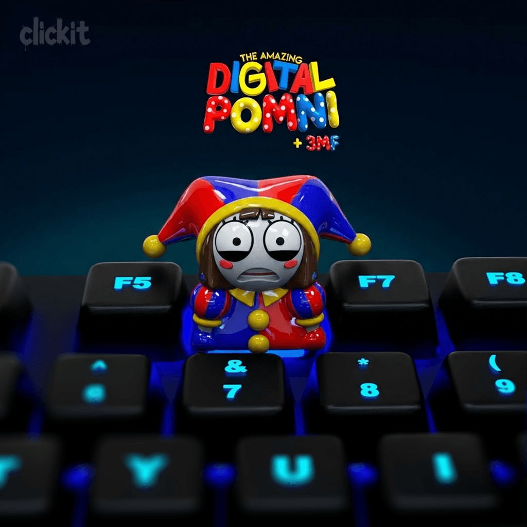 Pomni Keycap Digital Circus Artisan Keycap 3d model